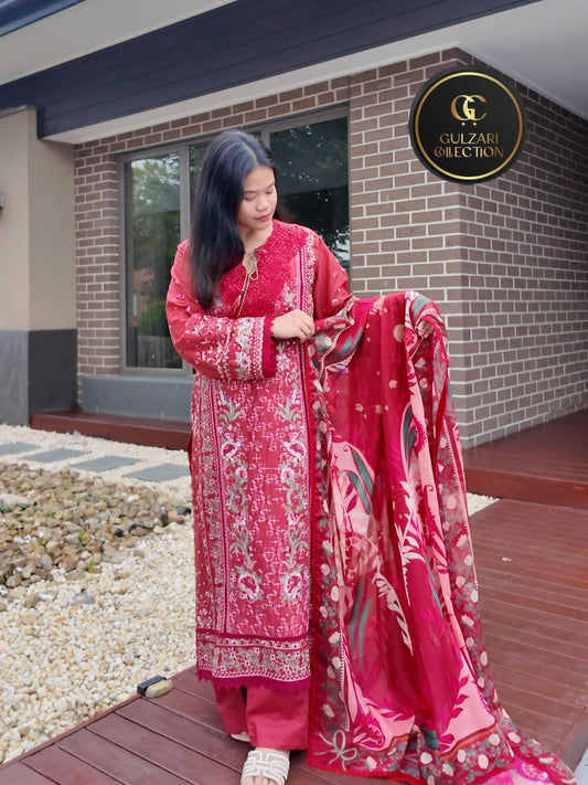 Crimson Heritage Embroidered Luxe Set