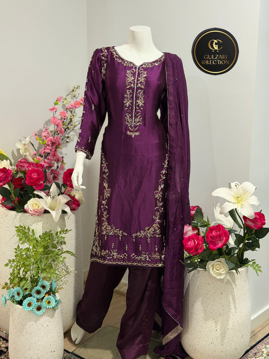 Handmade Royal Amethyst Suit