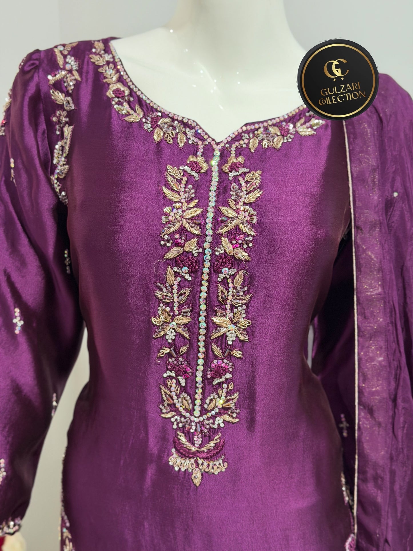 Handmade Royal Amethyst Suit