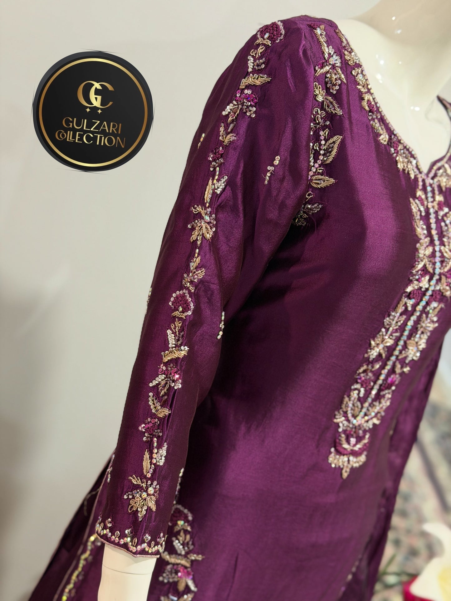 Handmade Royal Amethyst Suit