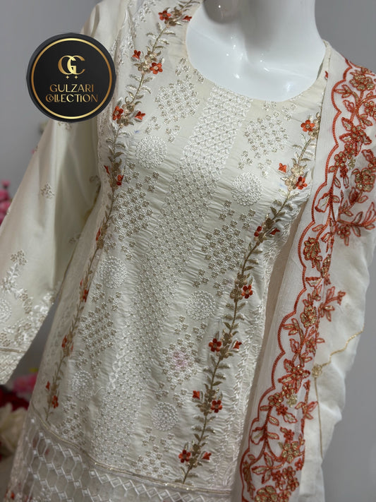 Ivory Blossom Luxe Suit