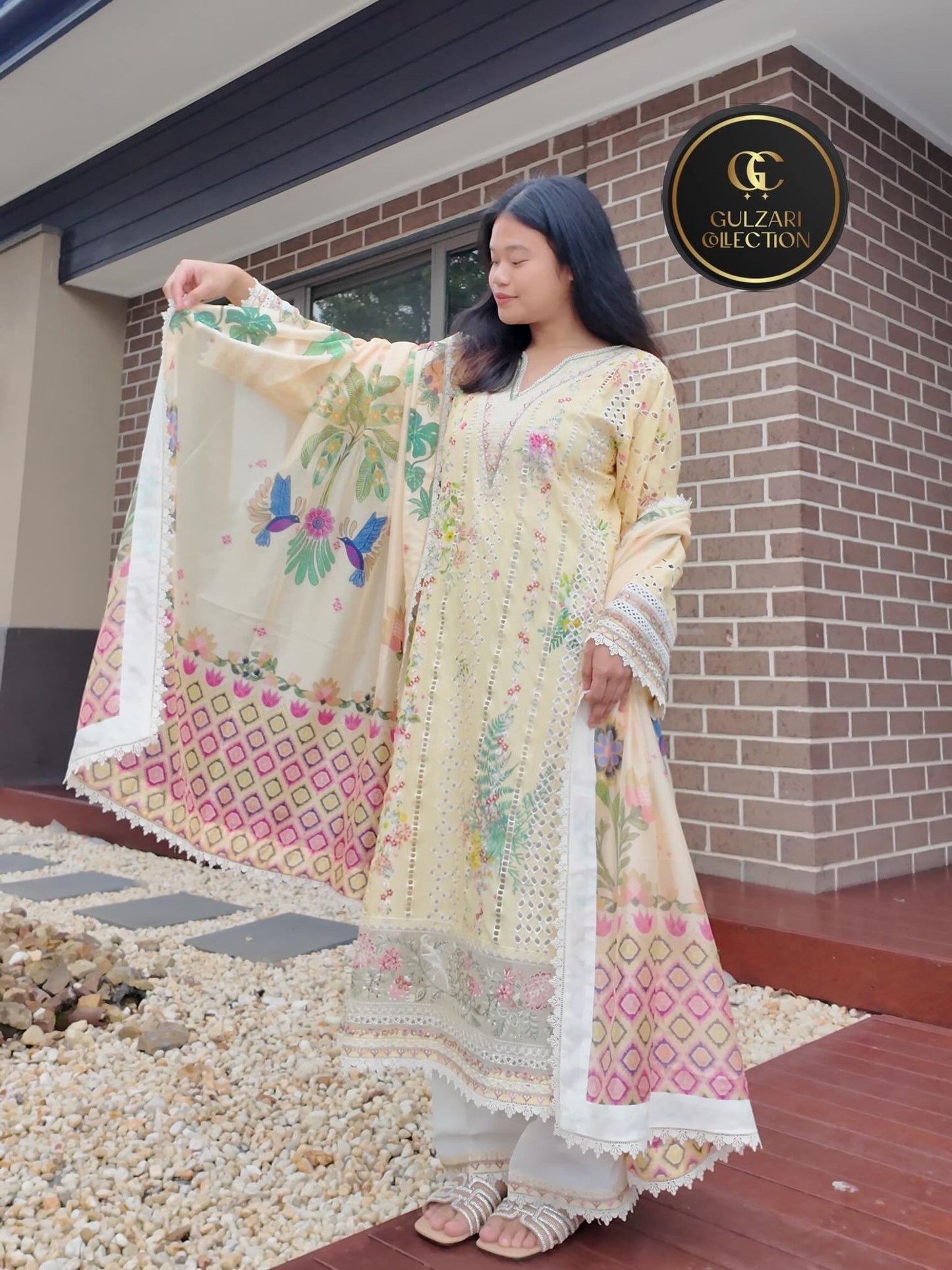 Ivory Bloom Printed Luxe Set