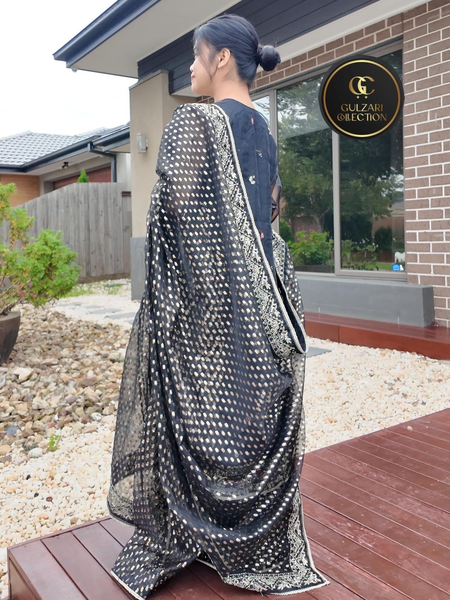 Midnight Onyx Formal Embroidered Suite
