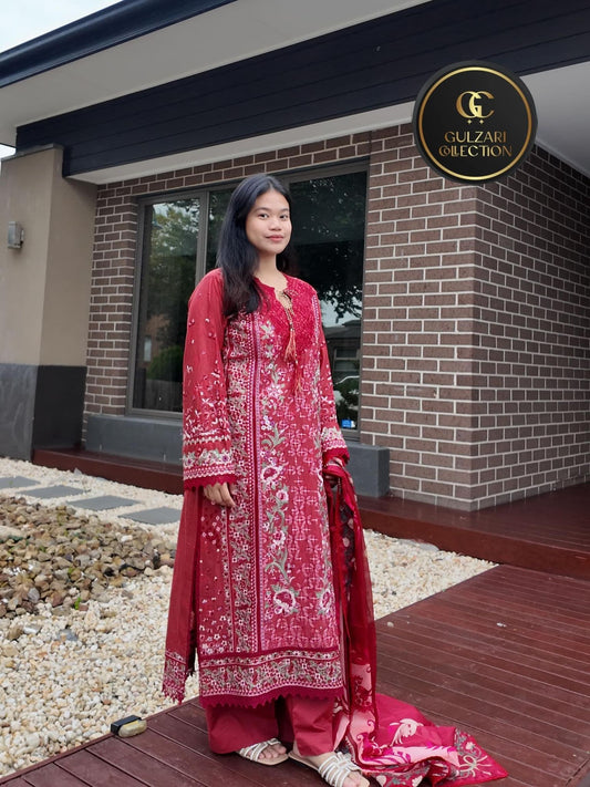 Crimson Heritage Embroidered Luxe Set