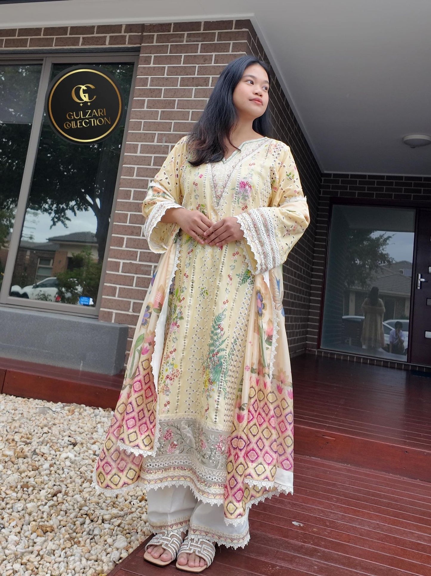 Ivory Bloom Printed Luxe Set